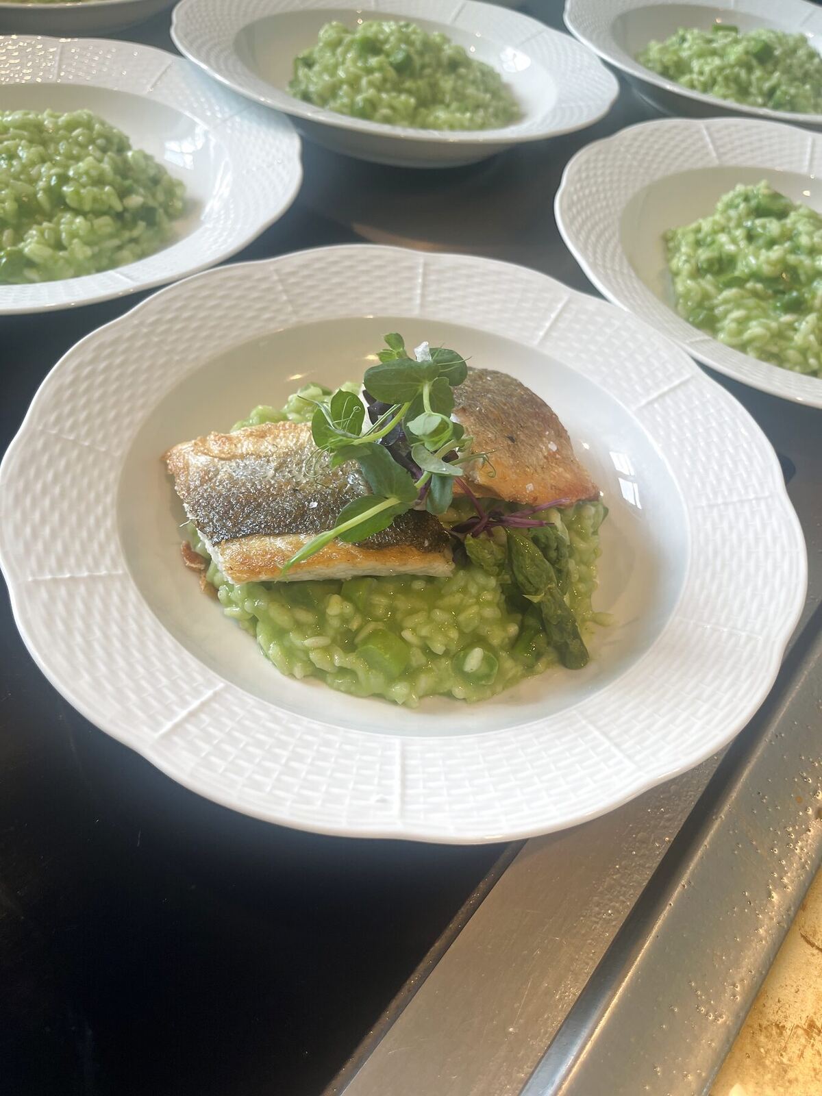 Mediterranean inspired private dining dish